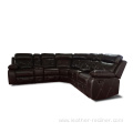 Modern Leather Recliner Sofa Manual Recliner Corner Sofa